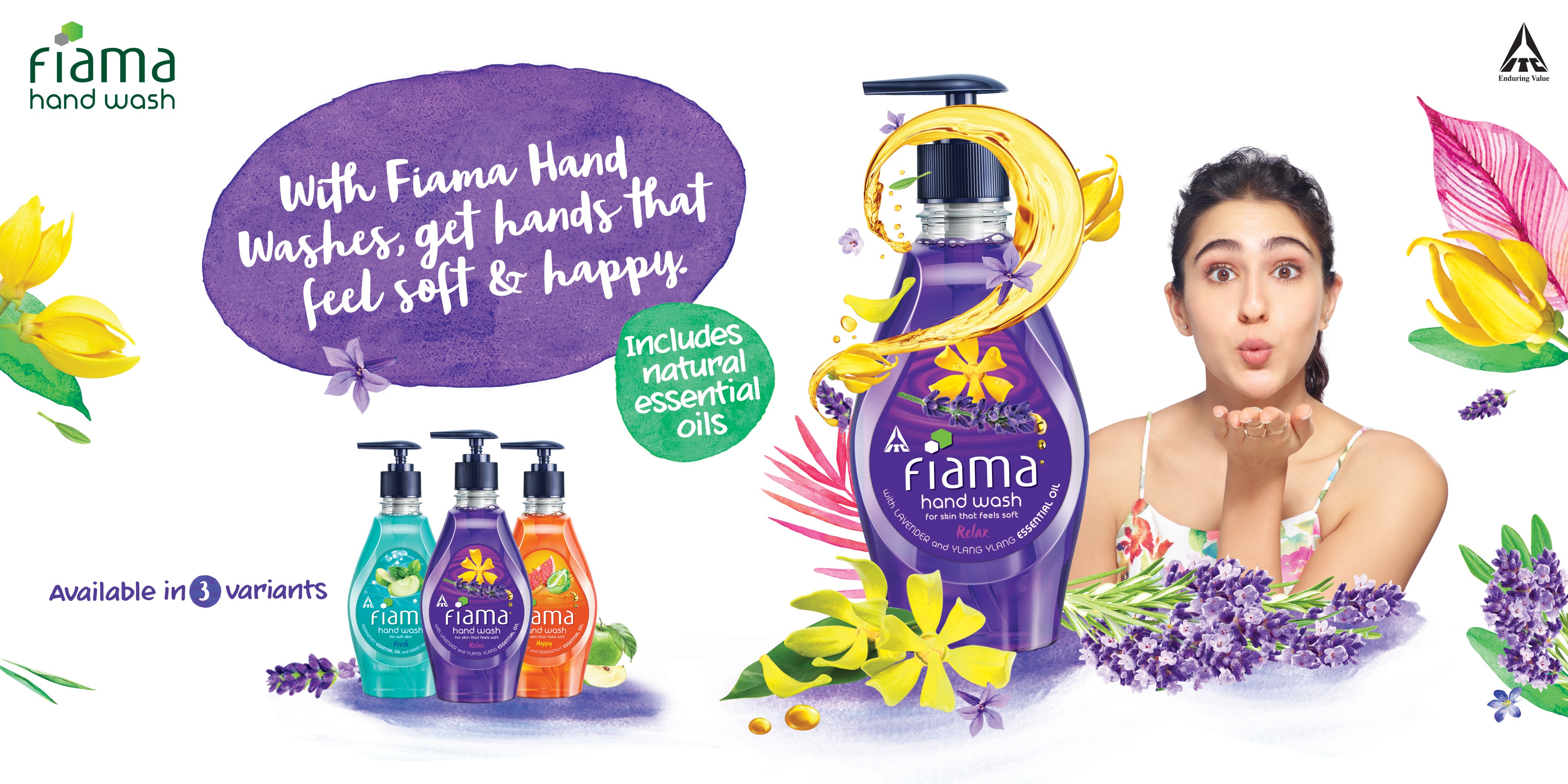 ITC Fiama celebrates Soft & Happy Hands, Launches Fiama Handwashes with Natural essential oils